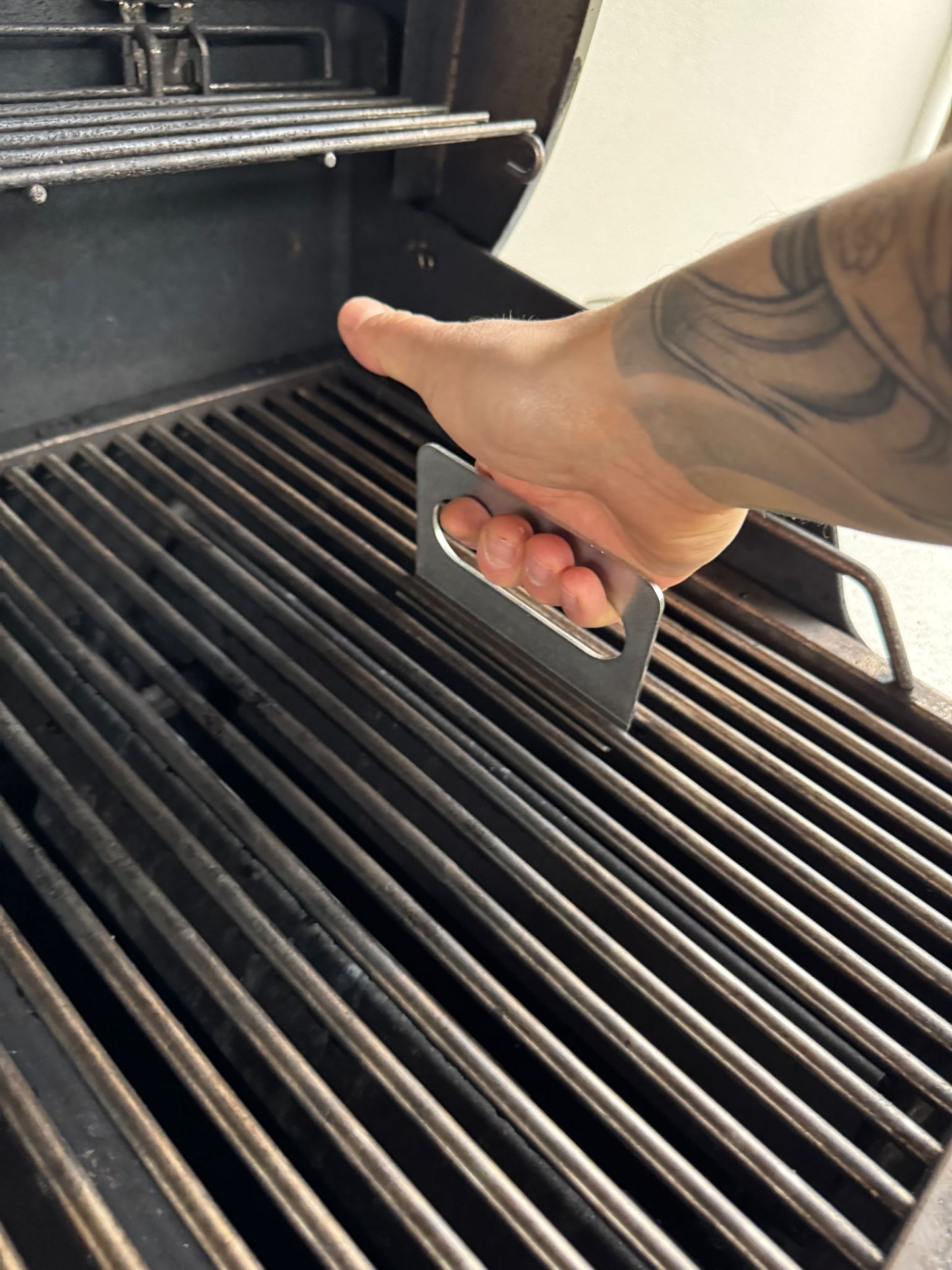 Maniglie (coppia) per alzare e spostare la griglia in acciaio per barbecue
