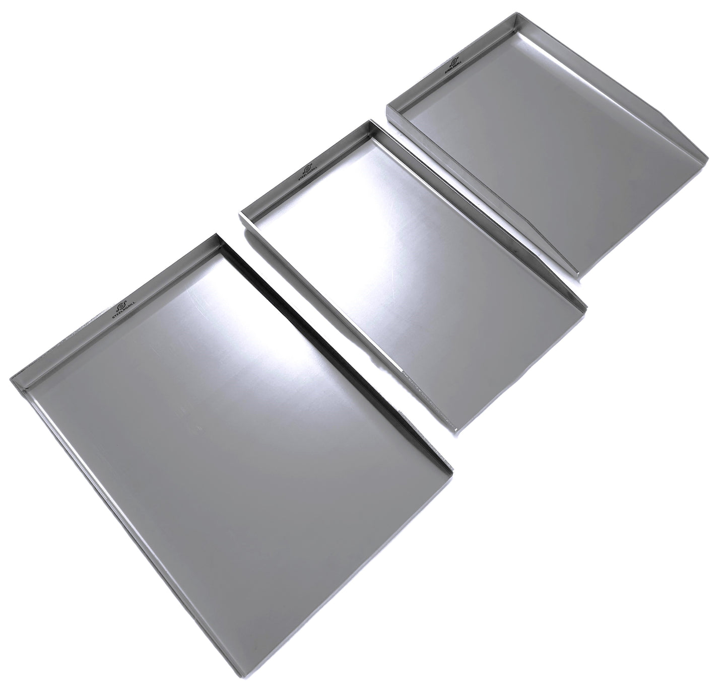 Piastra Grill Acciaio Inox | 40x30x3,6 cm | STEELXGRILL