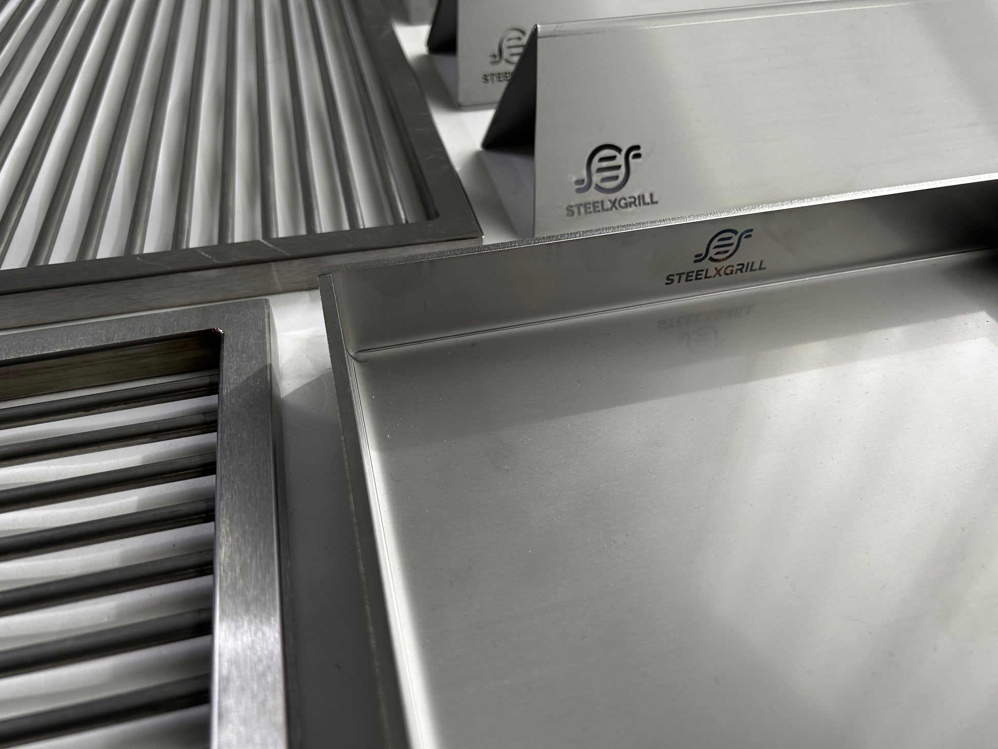 Piastra Grill Acciaio Inox | 40x30x3,6 cm | STEELXGRILL