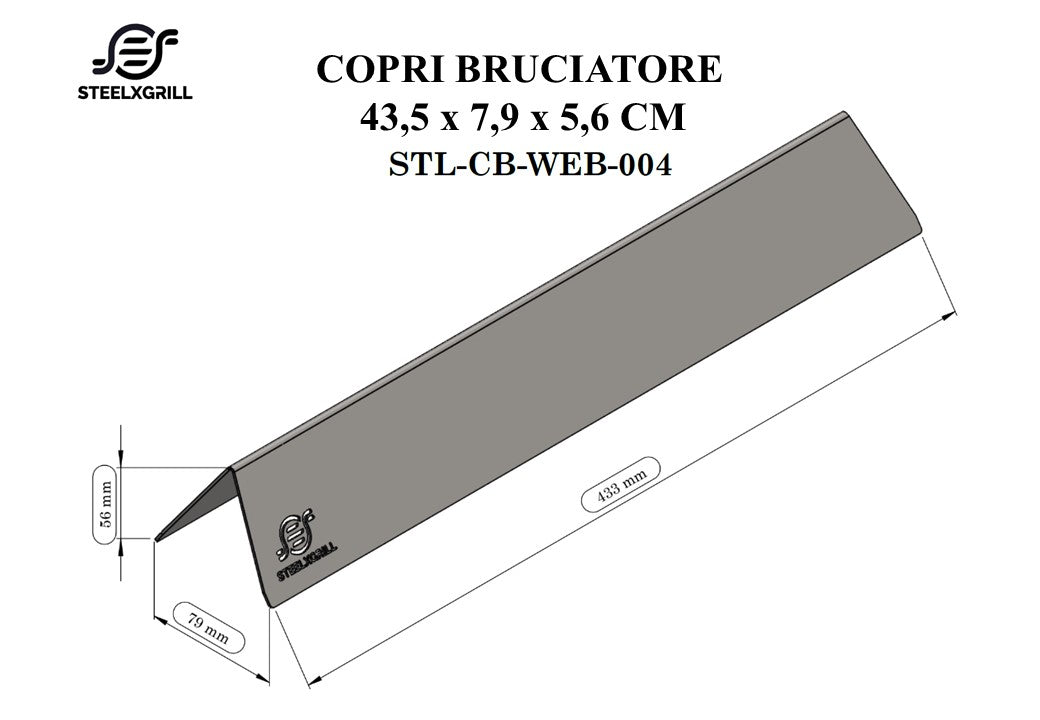 Coperture per Fornelli a Gas | 1 Pezzo | STEELXGRILL