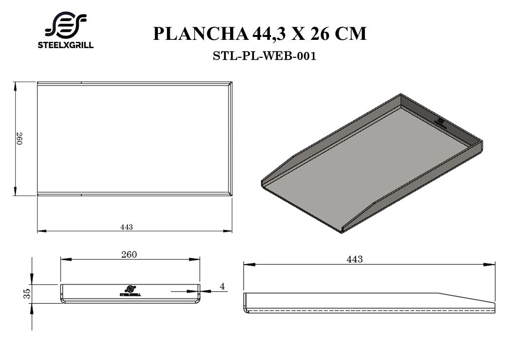 Piastre e Plance Plancha | STEELXGRILL